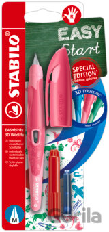 Ergonomické školské plniace pero pre pravákov so štandardným hrotom M - ružová
