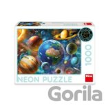 Puzzle 1000 Planety neon