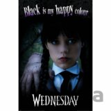 Plagát Wednesday - Black is my Happy Colour