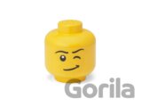 LEGO úložná hlava (mini) - žmurkajúci chlapec