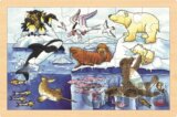 Dřevěné puzzle Arktická zvířata