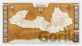 Drevená mapa Tatier