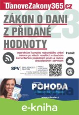 Zákon o dani z přidané hodnoty 2023 s komentářem změn