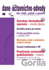 Dane, účtovníctvo, odvody 11/2014