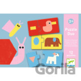Puzzle duo: Tvary a zvieratá