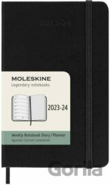 Moleskine – 18-mesačný čierny plánovací diár 2023/2024