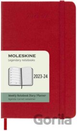 Moleskine – 18-mesačný červený plánovací diár 2023/2024