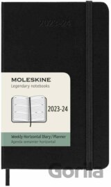 Moleskine – 18-mesačný čierny horizontálny diár 2023/2024