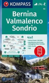 Bernina, Valmalenco 1:50 000 / turistická mapa KOMPASS 93