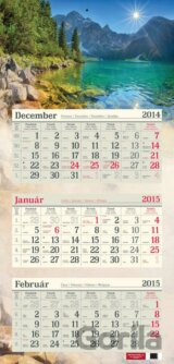Nástenný 3-mesačný kalendár 2015 s motívom Tatier