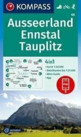 Ausseerland, Ennstal, Tauplitz 1:50 000 / turistická mapa KOMPASS 68