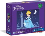 Obrázkové kostky Disney princezny, 12 kostek