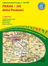 Praha jih-dolní Posázaví 1:50T/KČT Cykloturistická mapa