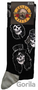 Pánské ponožky Guns N'Roses: Skulls Band Monochrome