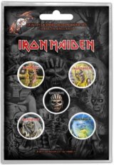 Set 5 odznakov Iron Maiden: The Faces Of Eddie