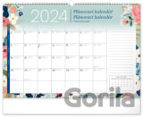 Nástěnný plánovací kalendář Květy / nástenný plánovací kalendár Kvety 2024