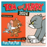 Poznámkový nástěnný kalendář Tom and Jerry 2024