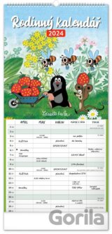 Nástěnný rodinný plánovací kalendář Krteček 2024