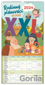Nástěnný Rodinný plánovací kalendář XXL 2024