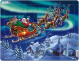 Puzzle Santa Claus and his sleigh