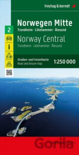 Norsko střed 1:250 000 / automapa