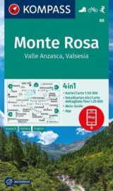 Monte Rosa, Valle Anzasca, Valsesia 1:50 000