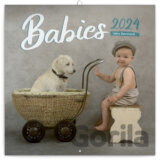 Poznámkový kalendár Babies 2024