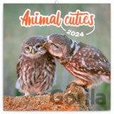 Poznámkový kalendár Animal Cuties 2024