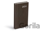 Diář 2024 D802 PVC brown denní