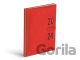 Diář 2024 T805 PU týdenní red s magnetem