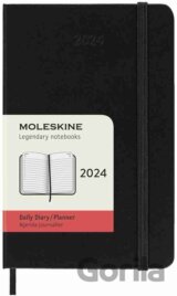 Moleskine – 12-mesačný denný diár 2024 - čierny