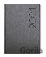 Týdenní diář 2024 Oskar ForMen A5 Grey