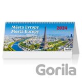 Kalendář stolní 2024 - Města Evropy/Mestá Európy
