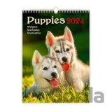Kalendář nástěnný 2024 - Puppies/Welpen/Štěňátka/Šteniatka