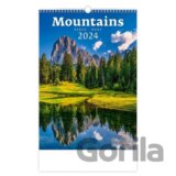 Kalendář nástěnný 2024 - Mountains/Berge/Hory