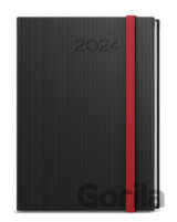 Týdenní diář 2024 Oskar Vigo A5 černá