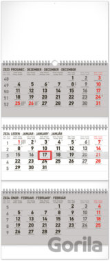 Nástěnný kalendář 3měsíční standard skládací 2024