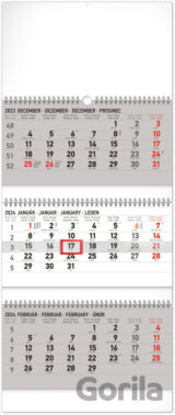 Nástenný kalendár 3-mesačný štandard skladací 2024