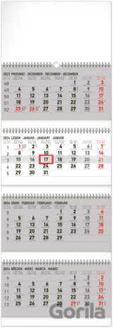 Nástěnný kalendář 4měsíční standard skládací 2024
