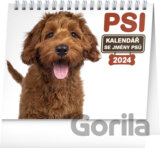 Stolní kalendář Psi 2024 – se jmény psů