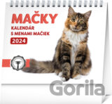 Stolový kalendár Mačky 2024 – s menami mačiek