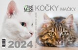 Kalendář 2024: Kočky, stolní, týdenní