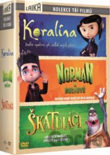 Kolekce: Koralína + Norman a duchové + Škatuláci (3 DVD)