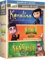 Kolekce: Koralína + Norman a duchové + Škatuláci (3 x Blu-ray)