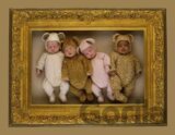 Štyri medvedíky v zlatom ráme