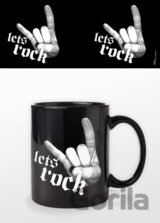 Lets Rock (On Black Mug)