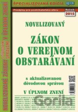 Novelizovaný zákon o verejnom obstarávaní