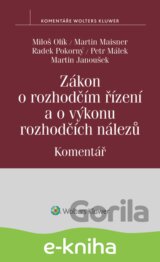 Zákon o rozhodčím řízení a o výkonu rozhodčích nálezů. Komentář