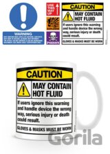 Hrnček Warning May Contain Hot Fluid