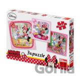 Minnie na návštěvě - puzzle 3 motivy v b